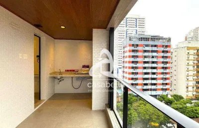 Apartamento com 1 dormitório à venda, 54 m² por r$ 695.000,00 - boqueirão - santos/sp