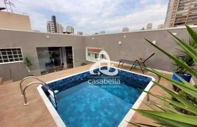 Cobertura com 3 dormitórios à venda, 180 m² por r$ 1.550.000,00 - boqueirão - santos/sp