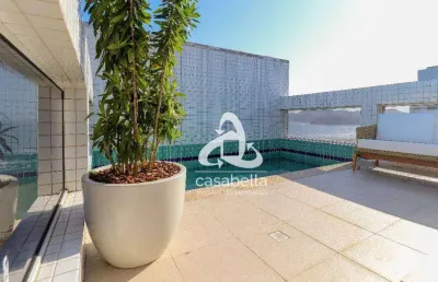 Cobertura com 4 dormitórios à venda, 277 m² por r$ 3.500.000,00 - josé menino - santos/sp