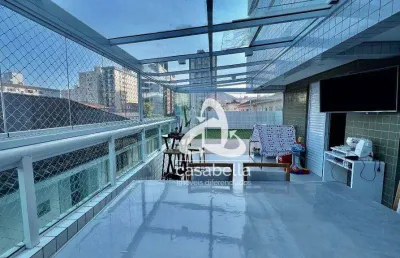 Apartamento com 3 dormitórios à venda, 265 m² por r$ 1.160.000,00 - campo grande - santos/sp