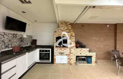 Cobertura com 3 dormitórios à venda, 274 m² por r$ 2.130.000,00 - boqueirão - santos/sp