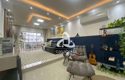 Apartamento com 2 dormitórios à venda, 113 m² por r$ 700.000,00 - embaré - santos/sp