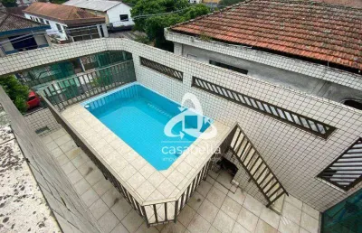 Casa com 4 dormitórios à venda, 318 m² por r$ 1.399.000,00 - embaré - santos/sp