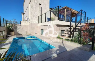 Cobertura com 3 dormitórios à venda, 350 m² por r$ 4.800.000,00 - ponta da praia - santos/sp