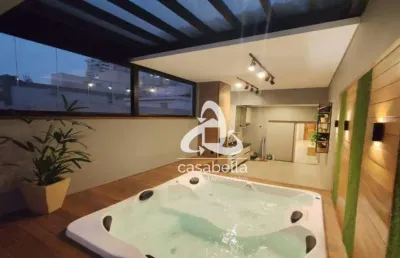 Cobertura com 3 dormitórios à venda, 191 m² por r$ 1.849.000,00 - pompéia - santos/sp