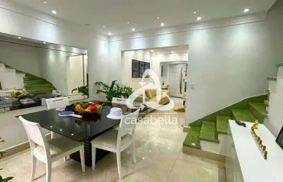 Casa com 3 dormitórios à venda, 200 m² por r$ 2.150.000,00 - embaré - santos/sp