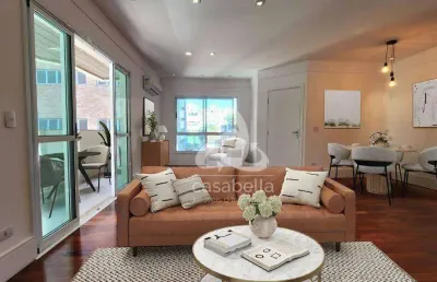 Apartamento com 3 dormitórios à venda, 160 m² por r$ 1.499.000,00 - boqueirão - santos/sp