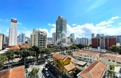 Apartamento com 2 dormitórios à venda, 106 m² por r$ 1.450.000,00 - boqueirão - santos/sp