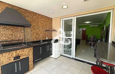 Apartamento com 3 dormitórios à venda, 125 m² por r$ 1.860.000,00 - embaré - santos/sp