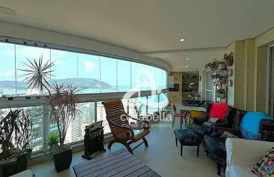 Apartamento com 3 dormitórios à venda, 204 m² por r$ 3.200.000,00 - embaré - santos/sp