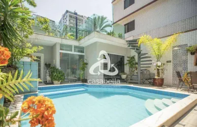 Casa com 3 dormitórios à venda, 265 m² por r$ 4.000.000,00 - aparecida - santos/sp