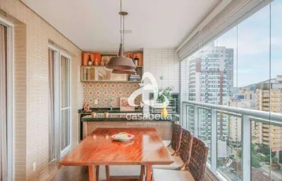 Apartamento com 3 dormitórios à venda, 181 m² por r$ 2.450.000,00 - gonzaga - santos/sp