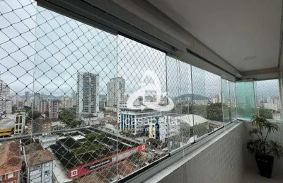 Apartamento com 2 dormitórios à venda, 72 m² por r$ 980.000,00 - boqueirão - santos/sp