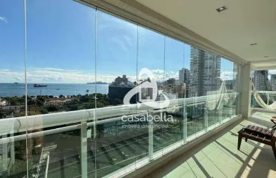 Apartamento com 3 dormitórios para alugar, 159 m² por r$ 16.500,00/mês - aparecida - santos/sp