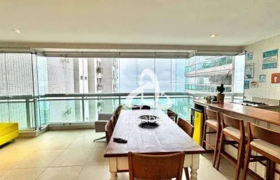 Apartamento com 4 dormitórios para alugar, 232 m² por r$ 29.000,00/mês - aparecida - santos/sp