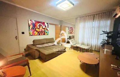 Apartamento com 2 dormitórios à venda, 115 m² por r$ 620.000,00 - gonzaga - santos/sp