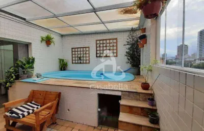 Casa com 3 dormitórios à venda, 260 m² por r$ 1.450.000,00 - embaré - santos/sp
