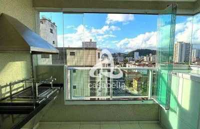 Apartamento com 2 dormitórios à venda, 63 m² por r$ 670.000,00 - campo grande - santos/sp