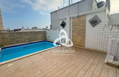 Cobertura com 2 dormitórios à venda, 280 m² por r$ 1.249.000,00 - vila belmiro - santos/sp