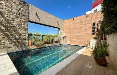 Cobertura com 4 dormitórios à venda, 363 m² por r$ 5.800.000,00 - vila rica - santos/sp