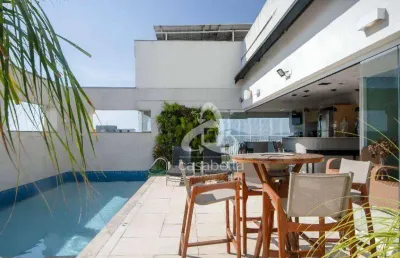 Cobertura com 3 dormitórios à venda, 375 m² por r$ 6.990.000,00 - boqueirão - santos/sp