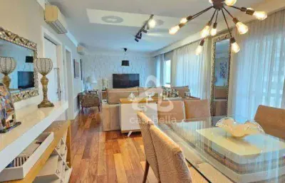 Apartamento com 3 dormitórios à venda, 189 m² por r$ 2.200.000,00 - ponta da praia - santos/sp