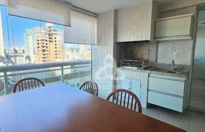 Apartamento com 2 dormitórios para alugar, 128 m² por r$ 12.000,02/mês - aparecida - santos/sp