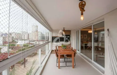 Apartamento com 3 dormitórios à venda, 155 m² por r$ 2.100.000,00 - embaré - santos/sp