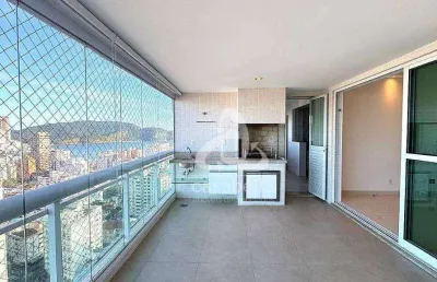 Apartamento com 3 dormitórios à venda, 150 m² por r$ 3.400.000,00 - aparecida - santos/sp