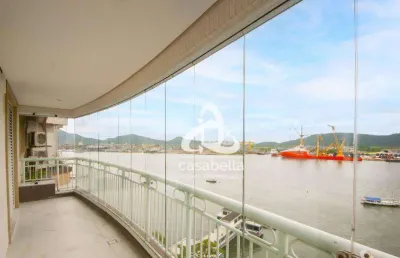 Apartamento com 3 dormitórios, 200 m² - venda por r$ 2.800.000,00 ou aluguel por r$ 16.000,00/mês - ponta da praia - santos/sp