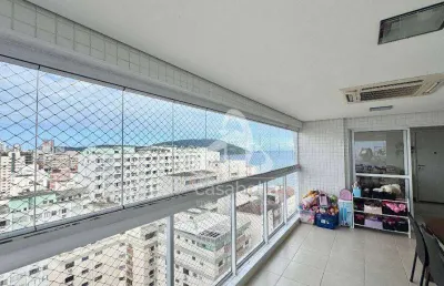 Apartamento com 3 dormitórios à venda, 134 m² por r$ 2.180.000,00 - embaré - santos/sp