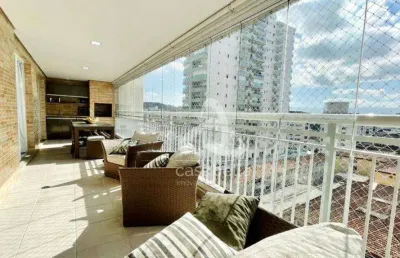 Apartamento com 4 dormitórios para alugar, 159 m² por r$ 10.502,00/mês - gonzaga - santos/sp