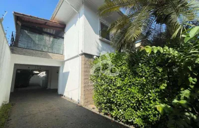 Casa com 4 dormitórios, 350 m² - venda por r$ 3.200.000,00 ou aluguel por r$ 16.000,00/mês - vila rica - santos/sp