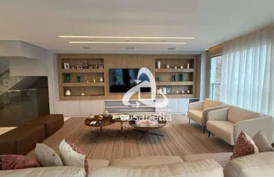 Cobertura com 4 dormitórios para alugar, 444 m² por r$ 48.002,00/mês - gonzaga - santos/sp