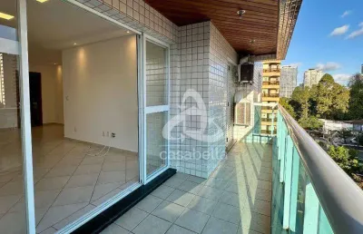 Apartamento com 3 dormitórios à venda, 114 m² por r$ 1.490.000,00 - embaré - santos/sp