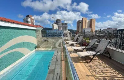 Cobertura com 3 dormitórios para alugar, 420 m² por r$ 20.002,00/mês - ponta da praia - santos/sp