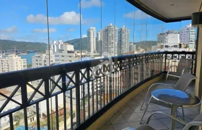 Apartamento com 3 dormitórios para alugar, 128 m² por r$ 7.502,00/mês - ponta da praia - santos/sp