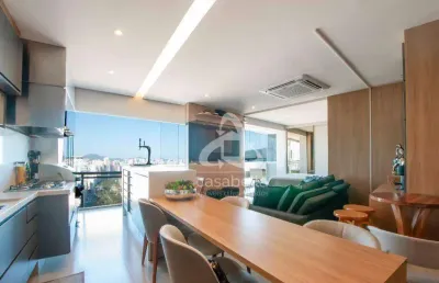 Apartamento com 1 dormitório à venda, 72 m² por r$ 2.450.000,00 - josé menino - santos/sp