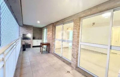 Apartamento com 4 dormitórios para alugar, 131 m² por r$ 8.002,00/mês - gonzaga - santos/sp