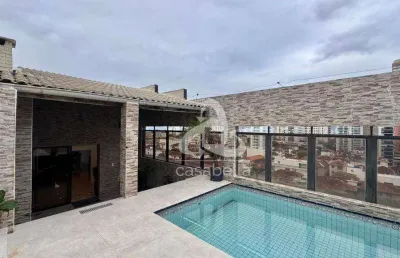 Cobertura com 3 dormitórios à venda, 244 m² por r$ 2.535.000,00 - boqueirão - santos/sp
