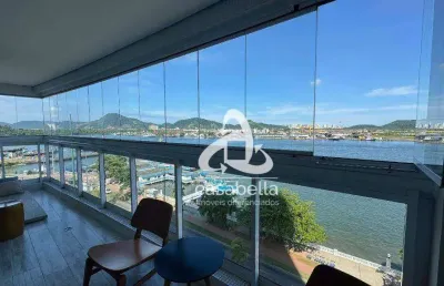 Apartamento com 4 dormitórios à venda, 189 m² por r$ 2.800.000,00 - ponta da praia - santos/sp