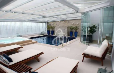 Cobertura com 4 dormitórios à venda, 467 m² por r$ 12.000.000,00 - ponta da praia - santos/sp
