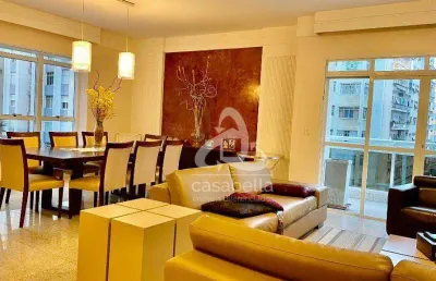 Apartamento com 4 dormitórios para alugar, 214 m² por r$ 15.406,00/mês - boqueirão - santos/sp