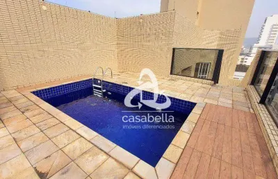 Cobertura com 2 dormitórios à venda, 235 m² por r$ 2.580.000,00 - pompéia - santos/sp