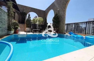 Cobertura com 4 dormitórios à venda, 437 m² por r$ 5.600.000,00 - gonzaga - santos/sp