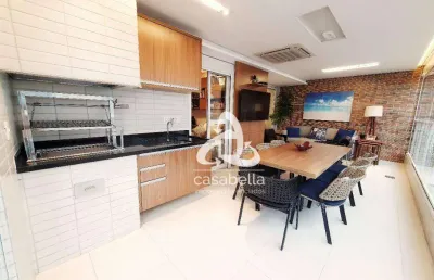 Apartamento com 3 dormitórios à venda, 127 m² por r$ 1.950.000,00 - boqueirão - santos/sp