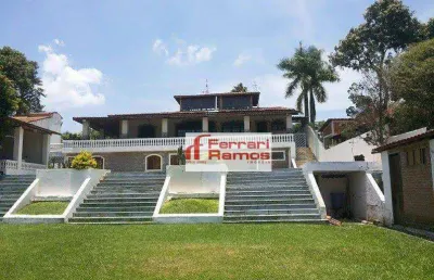 Chácara com 6 dormitórios, 2500 m² - venda por r$ 3.800.000,00 ou aluguel por r$ 9.850,00/mês - estância guararema - guararema/sp