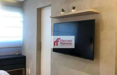 Flat com 1 dormitório à venda, 29 m² por r$ 400.000,00 - jardim santa francisca - guarulhos/sp