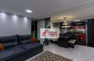 Apartamento com 3 dormitórios, 95 m² - venda por r$ 990.000,00 ou aluguel por r$ 5.610,00/mês - vila augusta - guarulhos/sp