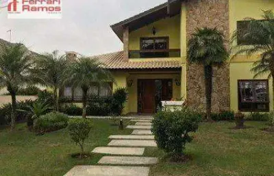 Sobrado com 5 dormitórios à venda, 808 m² por r$ 7.500.000,00 - jardim fazenda rincao - aruja v - arujá/sp